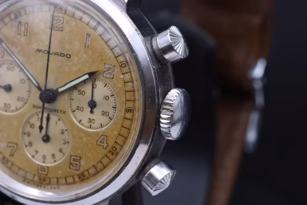 Movado M95 Chronograph “Sunray” pusher - Image 2
